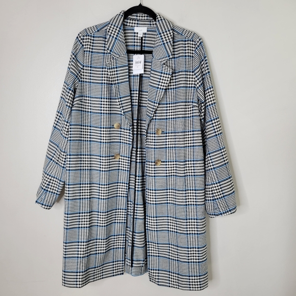 J Jill Long Plaid Duster - Picture 1 of 10